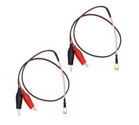 ECSiNG 2pcs Cable de Prueba de Pinza de Cocodrilo SMA Macho A Línea de Prueba de Pinza de Cocodrilo Línea de Conexión de Cable RF Cable RG316 para Trabajos de Pruebas Eléctricas de Laboratorio