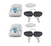 ECSiNG 2pcs Cerraduras para Baúl de Motocicleta con 4 Llaves Compatible con Big Sheep Iron Mecanismo de Bloqueo Antirrobo del Baúl Trasero de Motocicleta