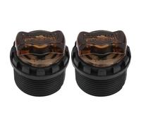 ECSiNG 2pcs Tapa Bloqueo Perilla Barra Amortiguación de Horquilla Delantera Ajustable para Bicicleta Perilla Barra Amortiguación Plástico de 27,5Mm Compatible con Tubo Carrera de 30mm