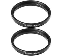 ECSiNG 2X Anillo Adaptador de Filtro 40,5 mm a 39 mm Compatible con Canon Anillo Adaptador 40,5 mm a 39 mm Paquete de 2 Metal Duradero Compatible con Canon Compatible con Nikon