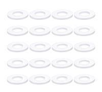 ECSiNG 30 Arandelas de Goma Transparentes M10 de 20 mm de Diámetro Exterior para Tornillos Pernos Y Aplicaciones de Fijación Mecánica M10 Arandela Plana de Goma