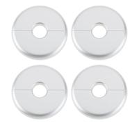 ECSiNG 4 Collares de Cubierta para Radiador de 16 Mm (70 Mm de Diámetro) para Decoración de Tubos de Pared Color Plateado