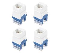 ECSiNG 4 Conectores Modulares de Red RJ45 CAT6 Sin Blindaje para Paneles de Conexión Placas de Pared Y Acoplador A Presión Keystone.