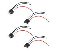 ECSiNG 4 enchufes Macho H4 para Faros Delanteros con arnés de cableado para Conector Macho H4 HB2 9003 de 3 Pines H4 para Faros Delanteros