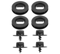 ECSiNG 4 Juegos de Soportes para Alfombrillas de Coche Botones de Rotación con Orificios Clips de Fijación para Alfombrillas de Pie 3D0864851B 3D086485171N Compatible con Volkswagen