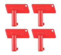 ECSiNG 4 Llaves de Interruptor de desconexión de batería de Coche aislador Llaves de alimentación compatibles con Columna de Cobre M10 4 Agujeros Interruptor de batería de 100 A para Coche de batería