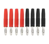 ECSiNG 4 pares de conectores banana de 3 mm chapados en níquel, adaptador de conector de altavoz de audio compatible con controladores Hammant compatibles con controladores Morgan