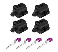 ECSiNG 4 Piezas Conector de 1 Pin de 1J0973701A Compatible con VW Compatible con Sensor de Interruptor de Presión de Aceite Audi
