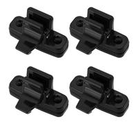 ECSiNG 4 piezas de cierre de ventana para excavadora 40 mm de vidrio, abreventas y cierre de puerta y ventana, clips compatibles con Kubota 155 161 163 165, negro