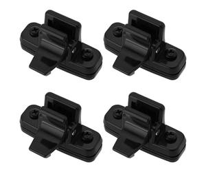 ECSiNG 4 piezas de cierre de ventana para excavadora 40 mm de vidrio, abreventas y cierre de puerta y ventana, clips compatibles con Kubota 155 161 163 165, negro