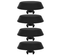 ECSiNG 4 Piezas de Tapón de Soporte de Punto de Gato de Plástico para Coche Amortiguador de Bloque de Elevación 51711960752 Compatible con BMW E36 318 323 325 M3 Negro