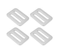 ECSiNG 4 Piezas Hebilla de Acero Inoxidable con Doble Orificio Y Hebilla Deslizante de 35 X 25 X 2,8mm Orificio Interior de 26 X 5mm Utilizada para Mochilas Ropa Dorada Sujetadores de Equipaje