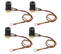 ECSiNG 4 Piezas WH148 B20K Interruptor de Potenciómetro de Velocidad Rotativa Ajustable JST XH2.54-3P Cable Y Alambre de Conector Perilla de Aleación de Aluminio Tapa de Tuerca Arandela Accesorios