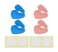 ECSiNG 4 protectores para interruptor de mesa de luz, cubierta antitáctil para caja de luz A2, A3, B4, A4, B5 (rosa y azul)