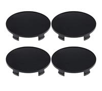 ECSiNG 4 tapas centrales de repuesto compatibles con BMW Car Conversion Wheel Center Cover Auto Hubcaps Accesorios de coche Negro 65 mm