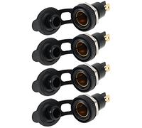 ECSiNG 4 tomas de corriente DIN de repuesto compatibles con motocicletas BMW, de estilo europeo, adaptador de encendedor de 12-24 V