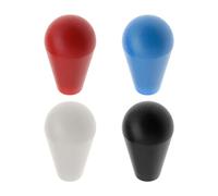 ECSiNG 4 unids elipse Oval Joystick Cabeza balancín Bola Superior Mango para M5 Tornillo Joystick Arcade Juego DIY Piezas de Repuesto Joystick Accesorios Negro Rojo Blanco Azul