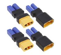 ECSiNG 4 unids XT90 Hembra a EC5 Macho Adaptador de Enchufe XT90 Macho a EC5 Hembra Conector convertidor de batería inalámbrico para UAV RC Coche avión Modelo Lipo batería