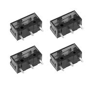 ECSiNG 4pcs Micro Interruptor GM 8.0 Interruptor de Ratón 80M Life 3 Pin para Ratón Juego Botón Izquierdo y Derecho Reparación Accesorios de Reemplazo Negro