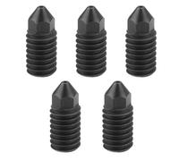 ECSiNG 5 Boquillas para Impresora 3D de 0,4 Mm Boquillas de Acero Endurecido para Extrusor Endurecido de 9 X 3 Mm Compatible con Bambu Lab A1/A1 La Miniimpresora 3D Color Negro
