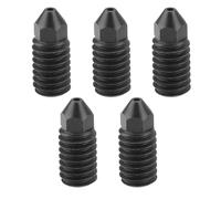 ECSiNG 5 Boquillas para Impresora 3D de 0,6 Mm Boquillas de Acero Endurecido para Extrusor Endurecido de 9 X 3 Mm Compatible con Bambu Lab A1/A1 La Miniimpresora 3D Color Negro
