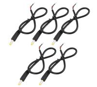 ECSiNG 5 conectores macho de alimentación CC de 4 x 1,7 mm, 3 A, 30 cm para aplicaciones de bricolaje