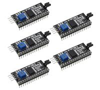 ECSiNG 5 Uds IIC I2C Adaptador de Serie Puerto de Módulo de Placa de Interfaz para Pantalla LCD1602 5V 2mA 2004 Módulo de Pantalla LCD Adaptador Reflectante
