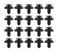 ECSiNG 50 Clips de retención para radiador de Motor de Coche 5325920030 compatibles con Remaches de plástico Avensis, Clips de fijación para Agujero de 7 mm, Color Negro