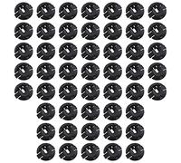 ECSiNG 50 clips interiores de arco de rueda para proteger salpicaduras, clips de clip de ajuste de coche 4F0825429A plástico compatible con Audi A1 A4 A5 A6 A7 Q5 negro