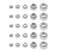 ECSiNG 50 Piezas Tuercas Autoremachables de Acero Inoxidable 304 Tuerca de Remache Moleteada Tuerca Autoremachable para Maquinaria Productos Eléctricos M3 M4 M5 M6 M8