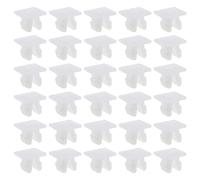 ECSiNG 50 tuercas de bloqueo RTC3745 compatibles con Land Rover Defender/Discovery/Range Rover Classic Car Light Lamp/Vent Trim Screw Fixings accesorios de lámpara de coche de plástico blanco