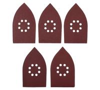 ECSiNG 50Pcs Hojas de Lija de 105 x 175mm 8 Agujeros Grano 40 60 80 100 120 Almohadillas de Lija Compatible con Black Decker Multi Sanders KA200 KA110E