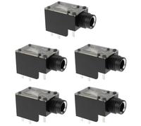 ECSiNG 5pcs Conectores Jack Estéreo de 6,3 Mm Y 9 Pines para Amplificador de Audio de Doble Canal para Auriculares Micrófonos Y Altavoces