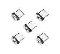 ECSiNG 5X Conector Magnético Tipo C Adaptador Magnético Giratorio Tipo C Puntas de Conector Magnético Cabezal para Cable de Carga Magnético Cable de Carga