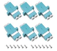 ECSiNG 6 Acopladores de Paquete de Conector de Fibra Dúplex LC Convertidor Dúplex LC A LC Conector Adaptador de Fibra óptica para LAN Instrumentos Redes CATV
