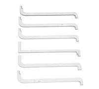 ECSiNG 6 llaves de tensión de doble cabeza para cerrajeros y cerrajeros con barra de empuje, llave de tensión adecuada para reparación de cerrajeros y apertura de cerraduras