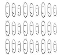 ECSiNG 60 Clips de Potencia de Pesca de Acero Inoxidable de Cambio rápido de Enlace rápido Señuelo de Peso broches de Velocidad Clips de Pesca Conector a presión para Agua Dulce Salada