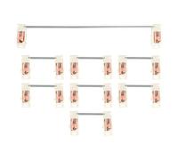 ECSiNG 7 Estabilizadores 2U Y 1 Estabilizador 6.25U de Repuesto para Teclados Mecánicos Estabilizadores de Montaje en Placa Accesorios para Teclados.