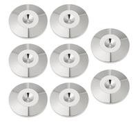 ECSiNG 8 Almohadillas Protectoras para Altavoces Plateadas de 25 Mm X 5 Mm de Grosor para Proteger El Suelo de Las Patas.