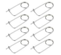 ECSiNG 8 Pasadores de Seguridad con Forma de Broche de 3 X 85 Mm Pasadores de Resorte de Acero Inoxidable 304 para Asegurar Orificios de Bloqueo