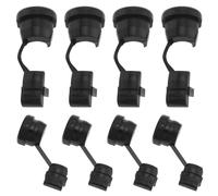 ECSiNG 8 Uds Hebilla de Cable de Protección de Cable Eléctrico Buje de Alivio de Tensión Redondo Negro (4 Uds. 6N-4 Y 4 Uds. 4N-4) Ojal de Casquillo de Alivio de Tensión