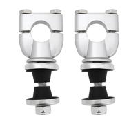 ECSiNG Abrazaderas de Montaje para Elevador de Manillar de 2 X 7/8" con Insertos de Goma Compatible con Honda CRF XR50 de 22 Mm para Motocross.