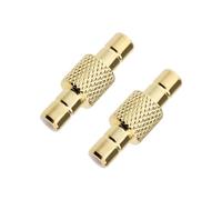 ECSiNG Adaptador de conector SMB macho a SMB macho recto RF 50 ohmios, convertidor de conector SMB macho a macho para antenas de TV, dispositivos LAN inalámbricos, cable coaxial, radios Wi-Fi, 2