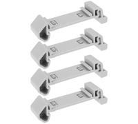 ECSiNG Adaptador de Riel DIN de 4 Piezas PTFIX-NS35A 3274056 Compatible con NS 35. Admite Módulos FIX de 2,5 Mm² Y 4 Mm².