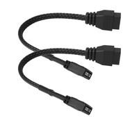 ECSiNG adaptadores ARGB 3 pines a 4 pines, 16,5 cm, compatible con NZXT AER RGB y F120 RGB Core