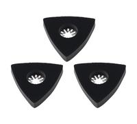 ECSiNG Almohadilla de Lijado Triangular de 3 Piezas de 80 Mm Compatible con La Mayoría de Las Pulidoras de Madera Y Metal.
