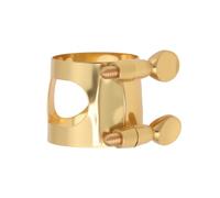 ECSiNG Boquilla para saxofón alto, abrazadera de ligadura de latón, tornillos dobles ajustables compatibles con Yamaha