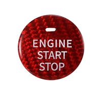 ECSiNG Botón de Arranque del Coche Etiqueta de la Cubierta de Fibra de Carbono Interruptor de Empuje del Motor Decoraciones de Encendido compatibles con CX-3 / CX-4 / CX-5 / CX-8 / MX-5