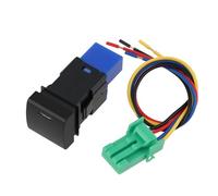ECSiNG Botón Pulsador de Tablero LED Ciego de 5 Pines 3 A 22x22 Mm Compatible con Toyota Y Compatible con Camry