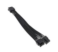 ECSiNG Cable Adaptador de Alimentación de CPU de 8 Pines Hembra A Doble de 8 Pines Cable de Extensión de Fuente de Alimentación de CPU de 20cm